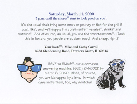 BBQ 2000 invitation - inside bottom