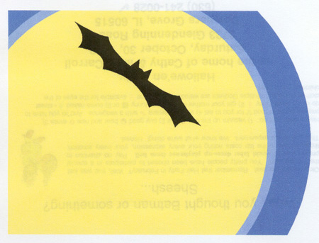 Halloween 1999 invitation - front