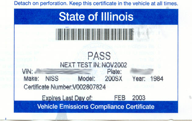 Nissan Emissions Test