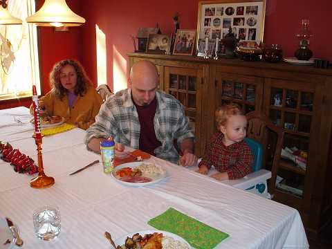 Jill, Brian and Dylan. More lunch.