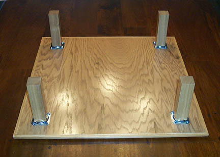 Photo: The bottom of a small table used for meditiation, by Mike Carroll.