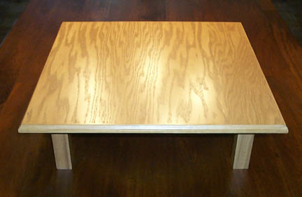 Photo: The top of a small table used for meditiation, by Mike Carroll.
